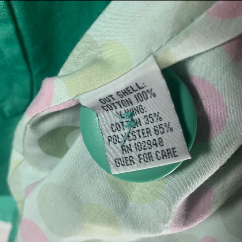 TULLE Jacket Coat Kelly Green Al-line Snap Buttons Lined Size XS Mod Retro - Picture 3 of 5